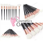 Pensule de Make-up 10 bucati Unicorn Negru Profesionale MKB09 Pensule de Make-up 10 bucati Unicorn Negru Profesionale MKB09